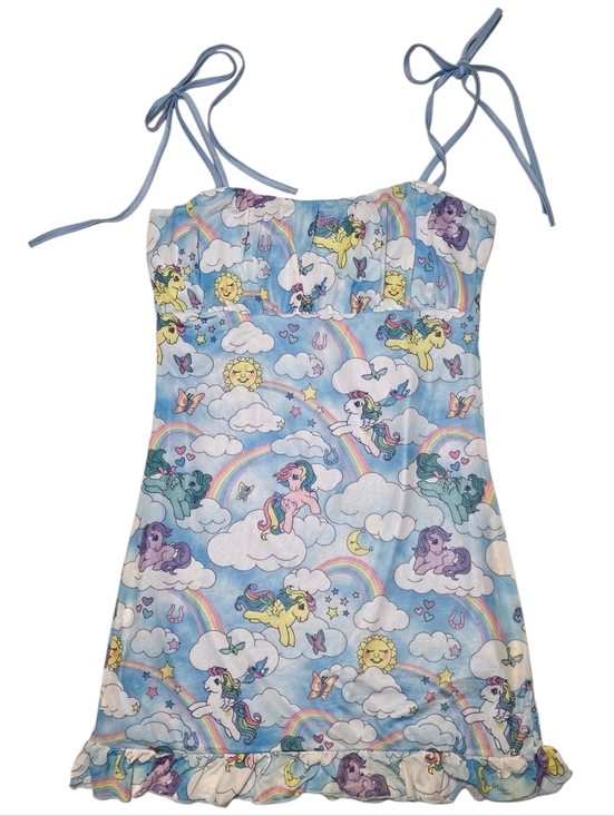 Dolls Kill Dresses & Skirts - Dolls Kill x My Little Pony Rainbow Chaser Mesh Mini Dress Blue Size Medium